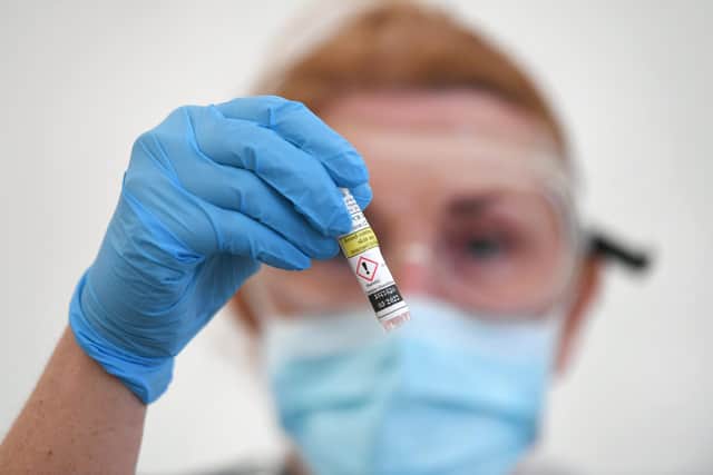 Hampshire is leading the way in trialling a new 20 minute coronavirus test.

Picture : John Devlin.