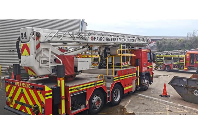 Fire at Veolia in Portsmouth on 2nd June 2021
Picture: Stuart Vaizey