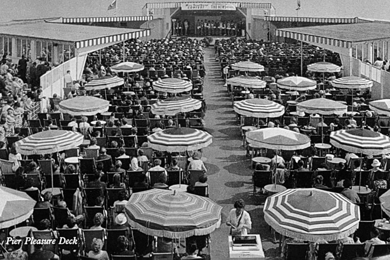 'Miss Southsea Contest'. Beauty contests were extremely popular in the 1950's and 1960's, this one was took part on South Parade Pier. The News 957-5