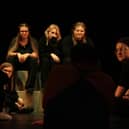 The cast of DNA in rehearsal