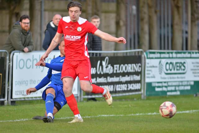 First half action from Horndean v Portland. Picture by Martyn White