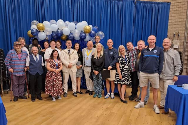 Pictured: Learners, families, St Vincent College staff and invited guests at the celebration event at Buckland Community Centre in Portsmouth