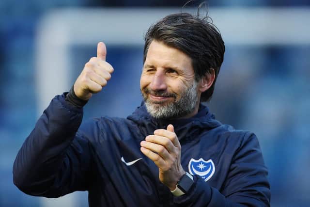 Danny Cowley believes Pompey's sustainable model will achieve success.. Picture: Joe Pepler