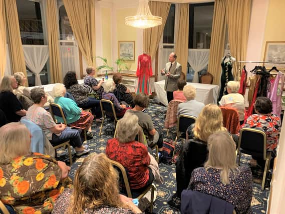 Gerald Schwanzer, managing director of DSI London speaking at the meeting of Material Girls at the Best Western Royal Beach Hotel in Southsea.
