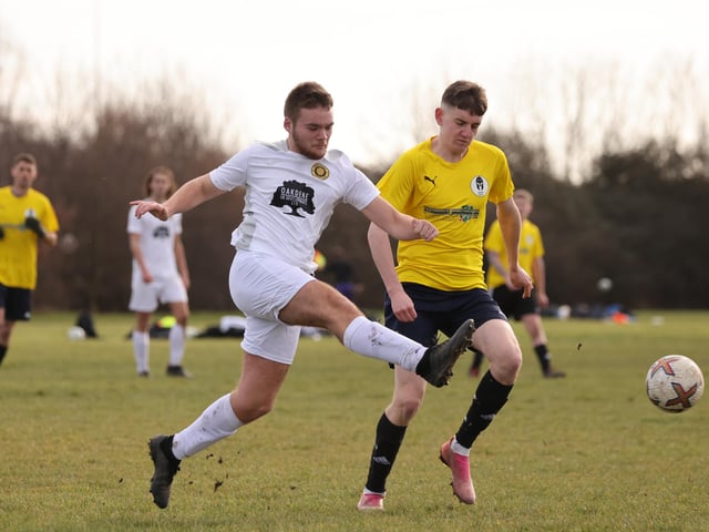 Pompey Chimes (white) v Sarisbury Spartans. Picture by Kevin Shipp