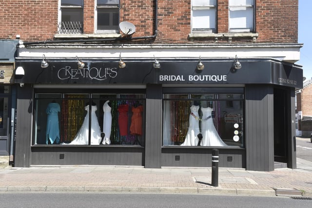 Creatiques Bridal Boutique in Albert Road, Southsea.

Picture: Sarah Standing (210624-4828)