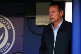 Stuart Pearce will return to Fratton Park in April.