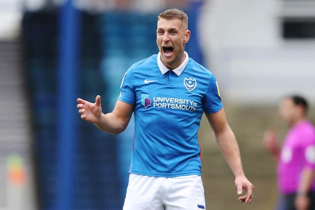 Pompey left-back Lee Brown