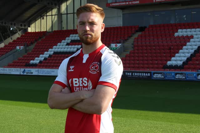 Callum Camps is one of the players who's been on the move this summer joining Fleetwood from Rochdale. Picture: Fleetwood FC.