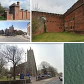 A number of buildings across the area are on Historic England's 'at risk' register