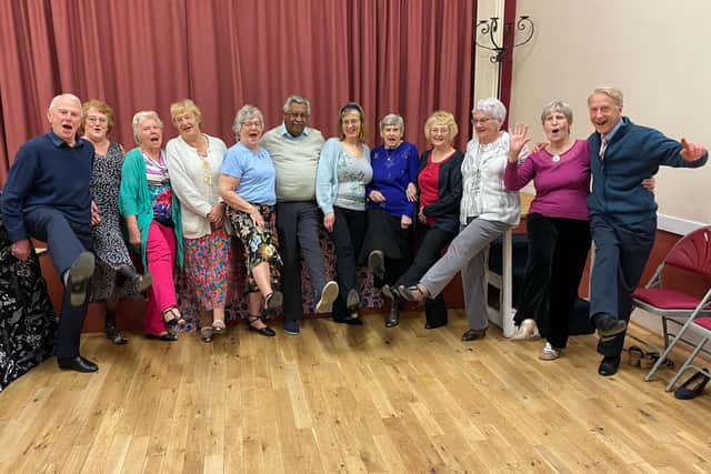 Current members of the tea dance group.