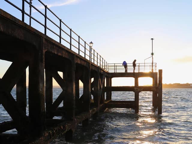 Victoria Pier, near the Round Tower in Old Portsmouth, is another popular spot boasting views of Portsmouth Harbour.