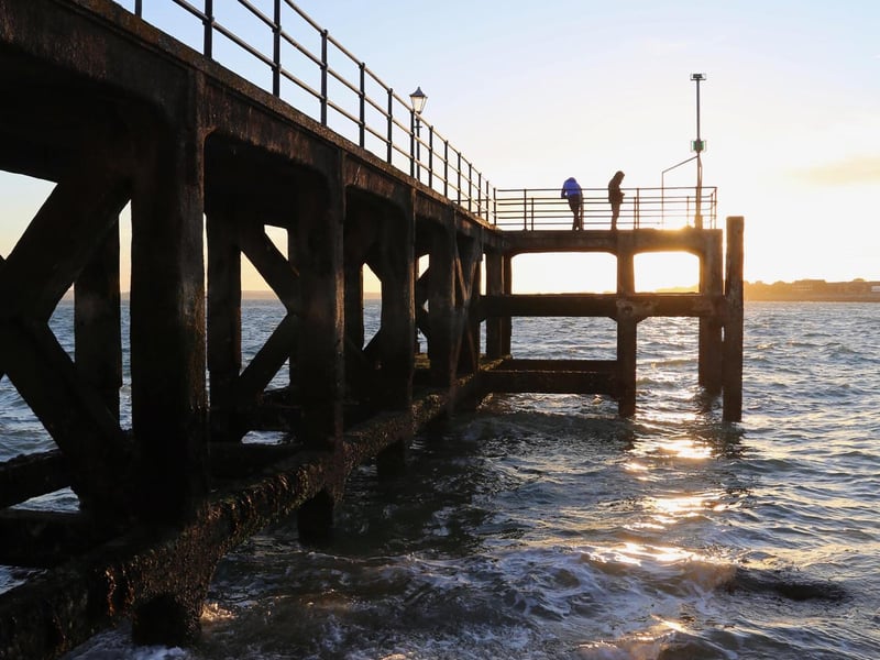 Victoria Pier, near the Round Tower in Old Portsmouth, is another popular spot boasting views of Portsmouth Harbour.