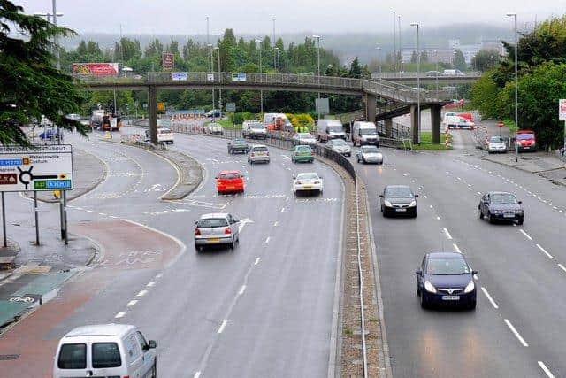 Stock photo of the approach into Hilsea coming off the Portsbridge Roundabout.