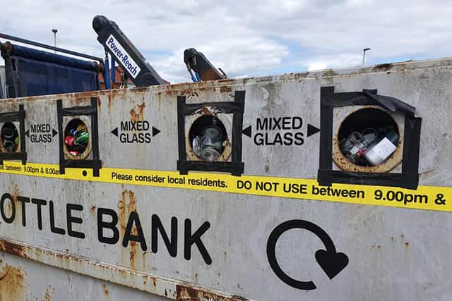 A waste collection worker in Gosport has said overflowing bottle banks are an 'accident waiting to happen'. 