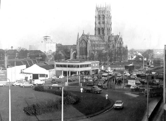 The view of St George's Church in 1983