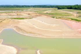 Drone footage of the ongoing work to create the new reservoir at Havant Thicket