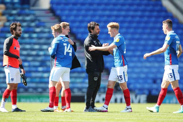 Danny Cowley and his players today