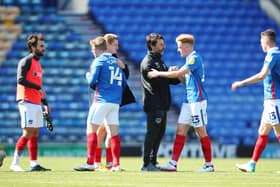 Danny Cowley and his players today