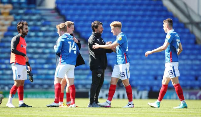 Danny Cowley and his players today