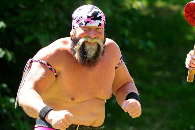 The Fearless Flatliner - otherwise known as Chris Manns. 
Picture: Sarah Standing (210520-2385)
