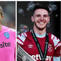 David James, left, was asked for his opinion on the future of Declan Rice, right.