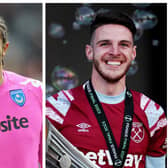 David James, left, was asked for his opinion on the future of Declan Rice, right.