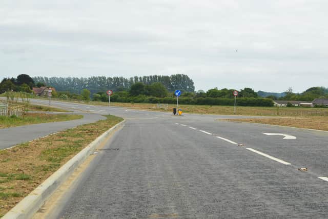 The southbound carriageway of the Stubbington bypass, from Titchfield Road. Picture: David George