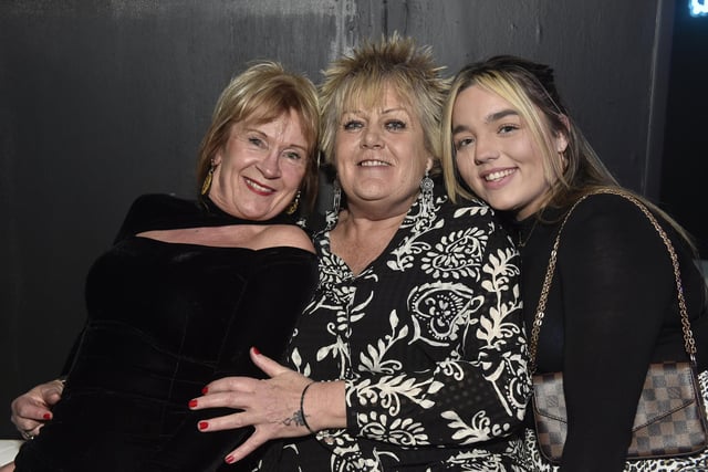 From left, Lana Chandler, Sonia Latham and her granddaughter Lacey Johnson, all from Portsmouth.