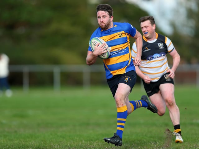 Gosport & Fareham (blue/yellow) v Portsmouth. Picture: Chris Moorhouse