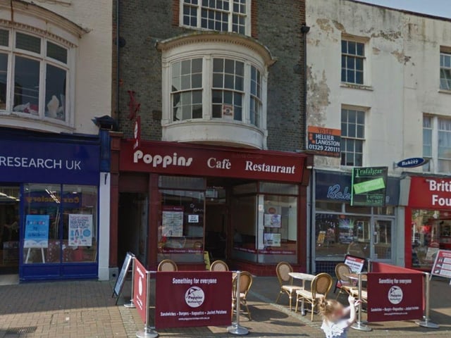 Poppins, a restaurant, cafe or canteen at 99 High Street, Gosport was handed a five-out-of-five rating after assessment on February 6.