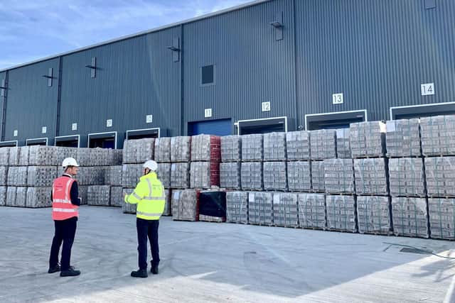 Portsmouth MP Stephen Morgan MP touring Portsmouth International Port's new facility with its director, Mike Sellers.