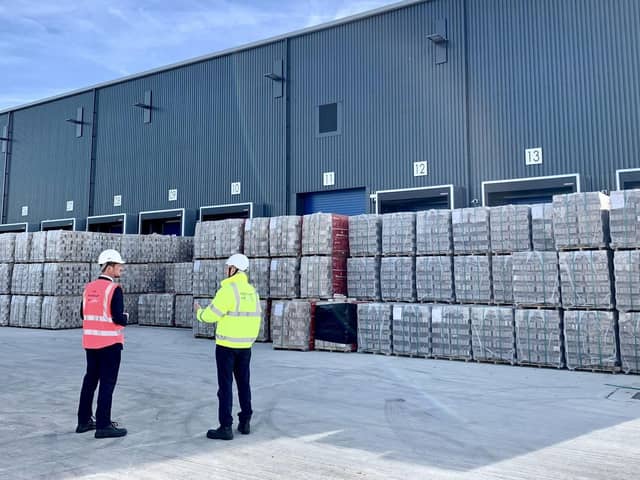 Portsmouth MP Stephen Morgan MP touring Portsmouth International Port's new facility with its director, Mike Sellers.