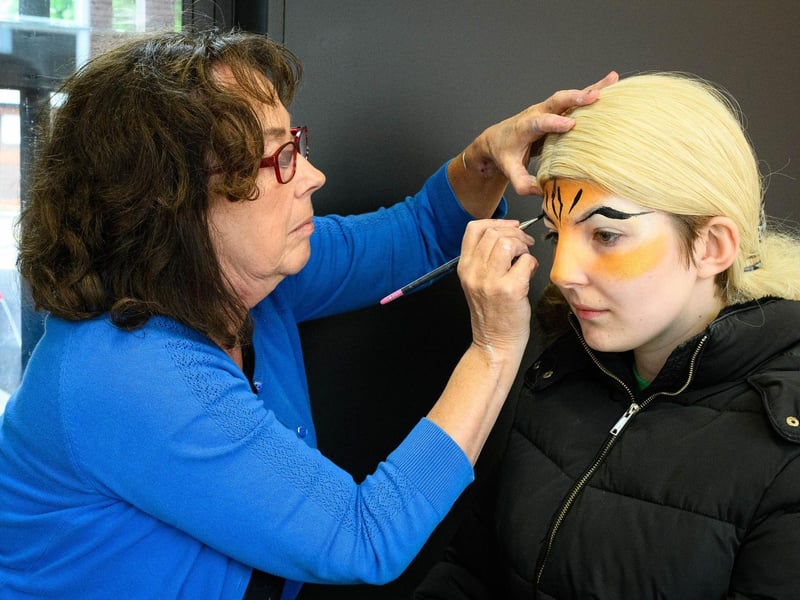 Pictured is: Lilly Morecambe has her face painted by Stephanie Lions.
Picture: Keith Woodland (170721-28)