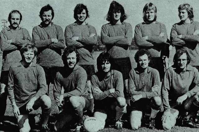 Travellers Joy, Portsmouth League. Back (from left) T Scott, B Jones, M Collins, C Morgan, T Roach, G Puntis. Front: R Todd, P Rutherford, J Jenkins, P Winkworth, D Robinson