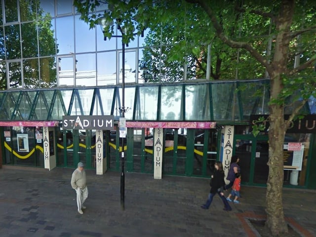 Stadium Bar operated in Guildhall Walk for a short while in the former location of The Walkabout. It has now been converted into a Sainsbury's.