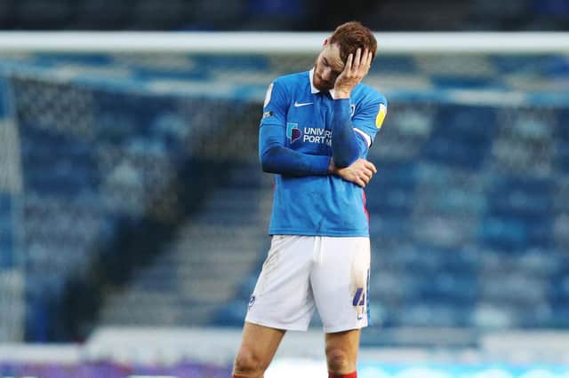 Tom Naylor looks dejected after Saturday's defeat to Blackpool