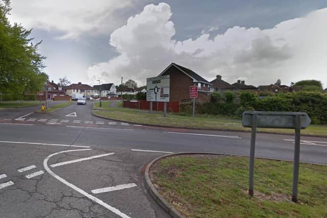 The pedestrian was hit by the car on Worting Road, Basingstoke.