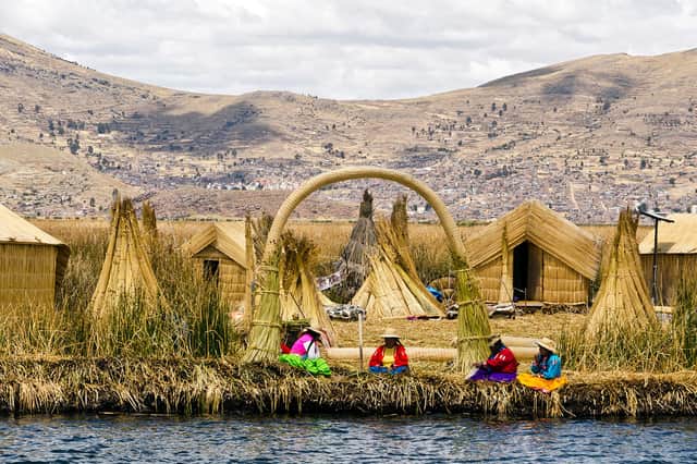 The Uros islands of Lake Titicaca, Peru. Picture by PA Photo/Renato Granieri.