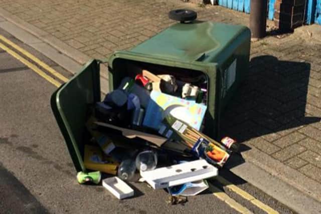 Waste left in the road in Flint Street in Southsea. Picture: Les Stevens