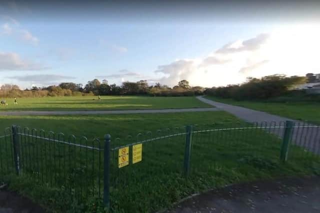 Police have been dealing with a large group of youths street drinking at Leesland Park in Gosport. Picture: Google Street View.