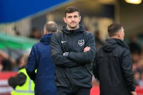 John Mousinho has still to meet one member of his Pompey squad - Haji Mnoga. Picture: Jez Tighe/ProSportsImages