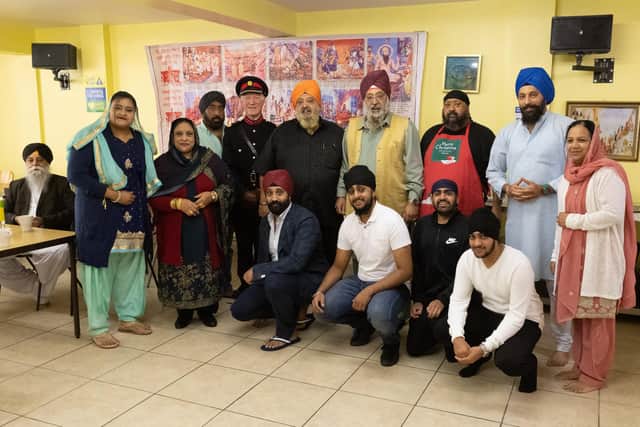 The Deputy Lord Lieutenant of Hampshire with some of the members of the Gurdwara.

Picture: Keith Woodland (211121-26)