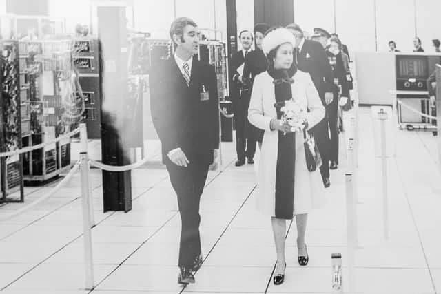 John Huffell with HRH the Queen at IBM, Havant in December 1974

Picture: submitted