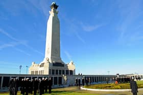 The Service on Remembrance Sunday morning held at The Portsmouth Naval  Memorial on Southsea Common


Picture: Malcolm Wells (133084-9966)