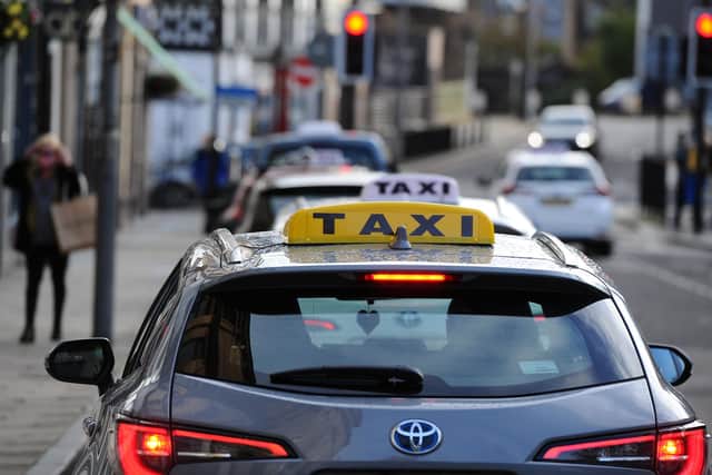 Taxi drivers in Portsmouth have claimed they weren't told about a Covid grant.  Picture Michael Gillen.
