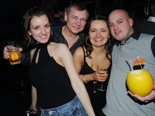 Revellers enjoy a night out in Portsmouth in 2009. Picture: (090307-3)