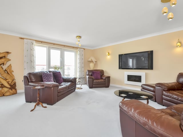 The sitting room area of the living space