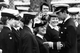 Prince Charles visiting Royal Naval Hospital in Haslar, 1982. The News PP4781