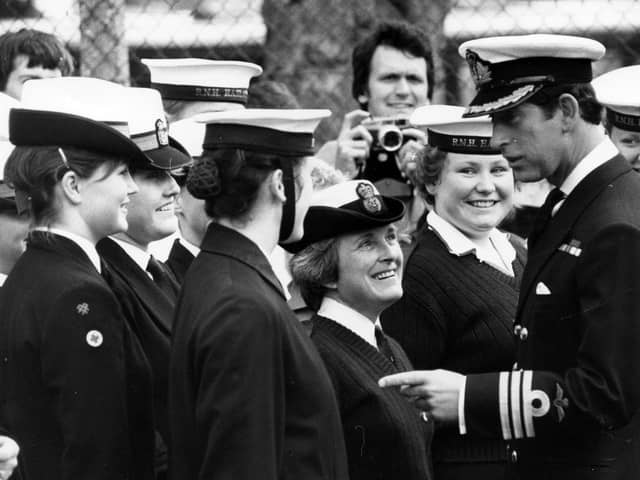 Prince Charles visiting Royal Naval Hospital in Haslar, 1982. The News PP4781